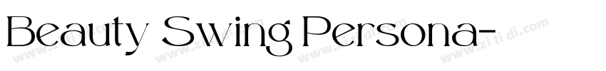 Beauty Swing Persona字体转换